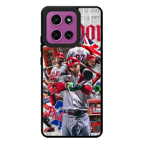Philadelphia Phillies Bryce Harper Aaron Nola and Kyle Schwarber Motorola Moto G Play 2026 Case