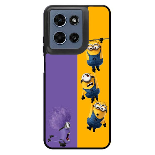 Minions and one purple evil minion. Motorola Moto G 2026 Case