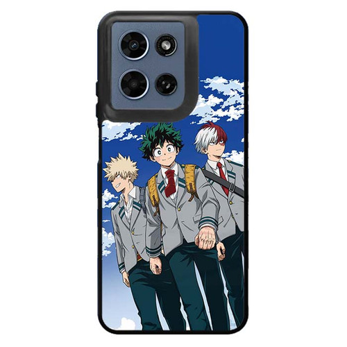 My Hero Academia Bakugo Midoriya and Todoroki Motorola Moto G 2026 Case