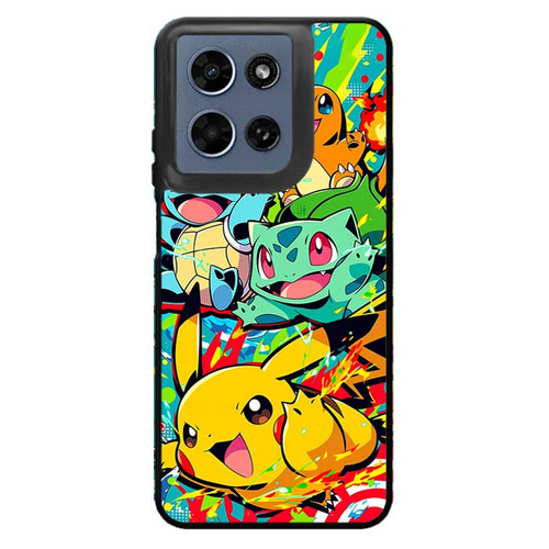 Pokemon Bulbasaur Charmander Squirtl and  Pikachu Motorola Moto G 2026 Case