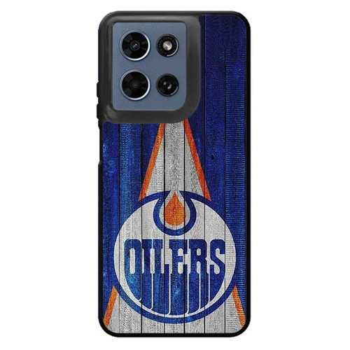 Edmonton Oilers Wooden Pattern Motorola Moto G 2026 Case