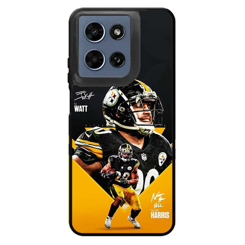 Pittsburgh Steelers Najee Harris and TJ Watt Motorola Moto G 2026 Case