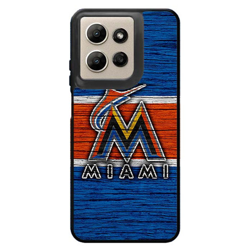 Miami Marlins Wooden Pattern Motorola Moto G Power 2026 Case