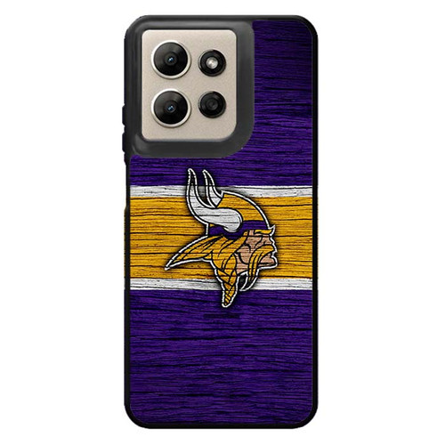 Minnesota Vikings Wooden Pattern Motorola Moto G Power 2026 Case