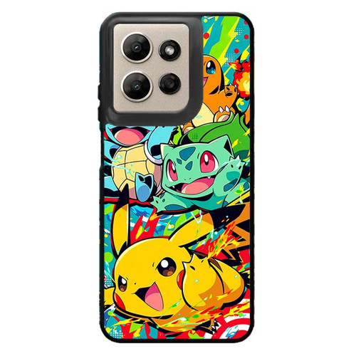 Pokemon Bulbasaur Charmander Squirtl and  Pikachu Motorola Moto G Power 2026 Case
