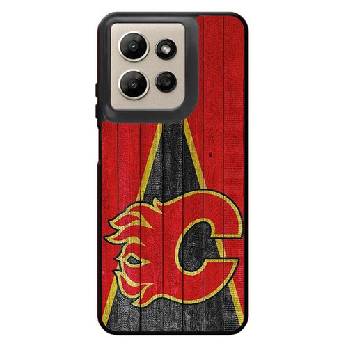 Calgary Flames Wooden Pattern Motorola Moto G Power 2026 Case