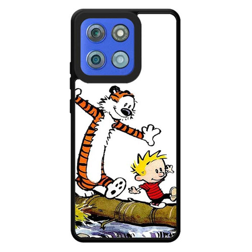 Calvin and Hobbes Playing Motorola Moto G Stylus 2026 Case