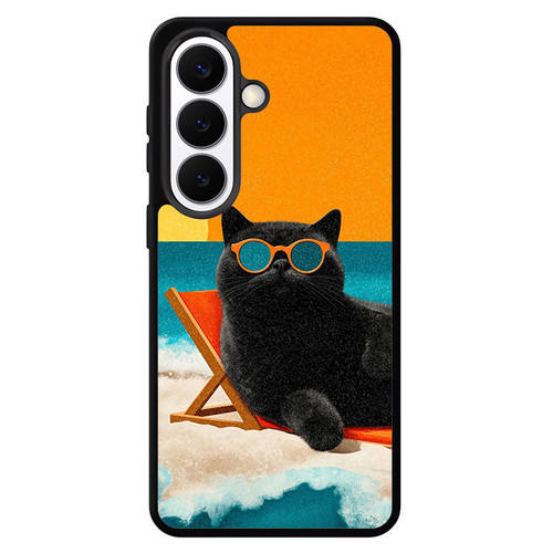 Chill Like a Cat Samsung Galaxy S26 Case