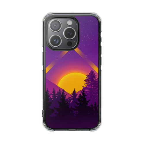 Night Stars Forest Magnetic Clear Impact Cases 1