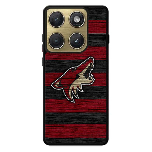 Arizona Coyotes Wooden Pattern Motorola Edge 2026 Case
