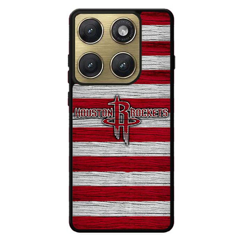 Houston Rockets Wooden Pattern Motorola Edge 2026 Case