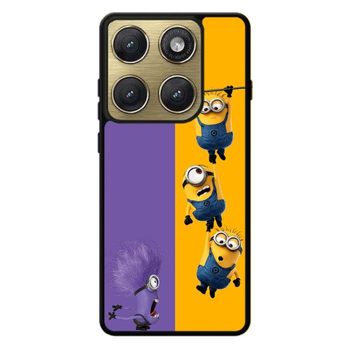 Minions and one purple evil minion. Motorola Edge 2026 Case