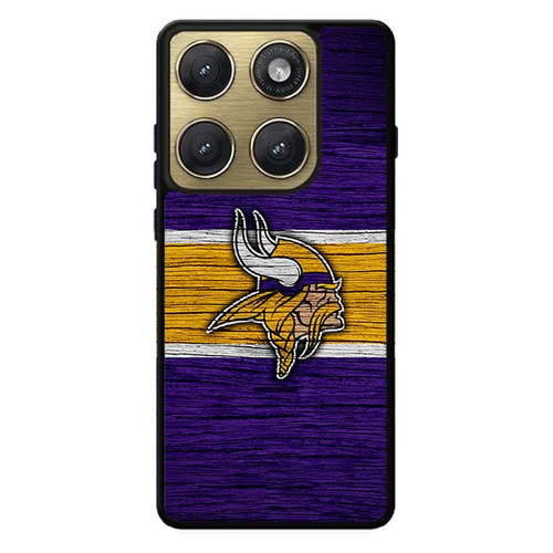 Minnesota Vikings Wooden Pattern Motorola Edge 2026 Case