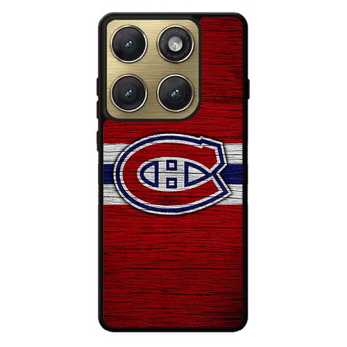 Montreal Canadiens Wooden Pattern Motorola Edge 2026 Case
