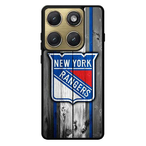 New York Rangers Wooden Pattern Motorola Edge 2026 Case