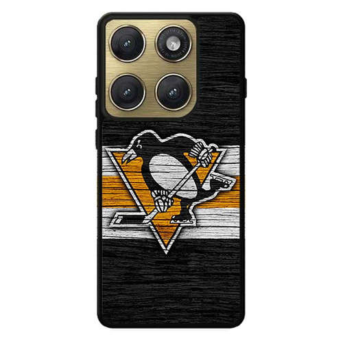 Pittsburgh Penguins Wooden Pattern Motorola Edge 2026 Case