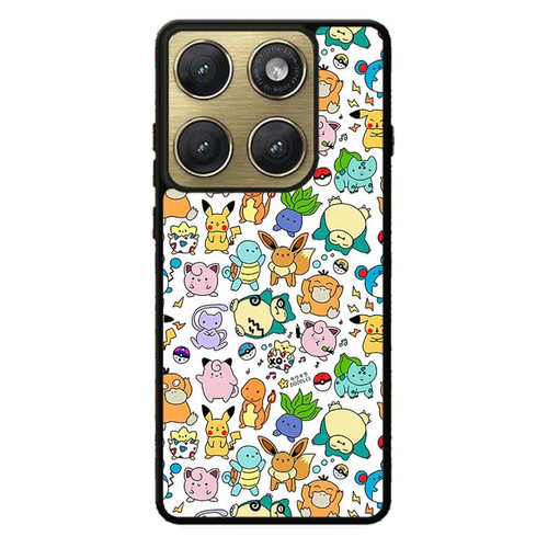 Pokemon Snorlax Eevee and Bulbasaur Motorola Edge 2026 Case