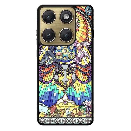 Pokemon Stained Glass Style Motorola Edge 2026 Case