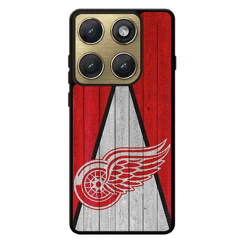 Detroit Red Wings Wooden Pattern Motorola Edge 2026 Case