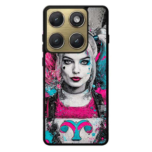 Harley Quinn Neon Mayhem Art Motorola Edge 2026 Case