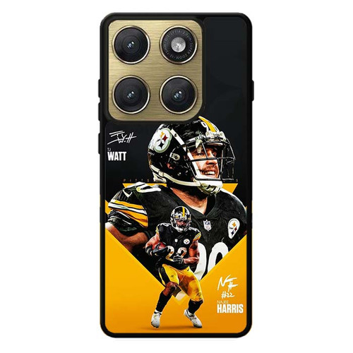 Pittsburgh Steelers Najee Harris and TJ Watt Motorola Edge 2026 Case