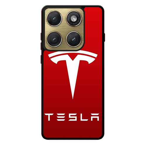 Tesla Silicon and Steel Motorola Edge 2026 Case