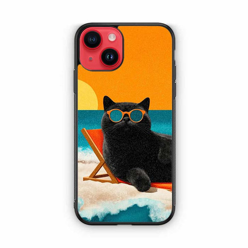 Chill Like a Cat iPhone 14 Case
