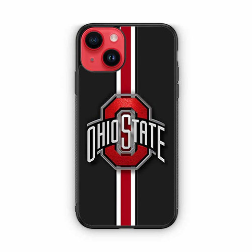 Ohio State Buckeyes Logo Red Stripe iPhone 14 Case