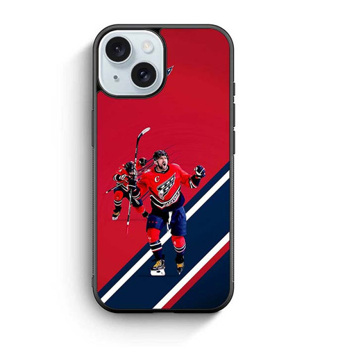 Alex Ovechkin Capitals Plays iPhone 15 Case