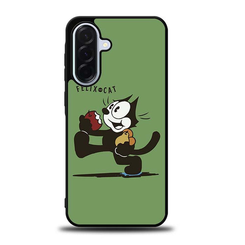 Felix The Cat Eat Apple Samsung Galaxy A36 5G Case