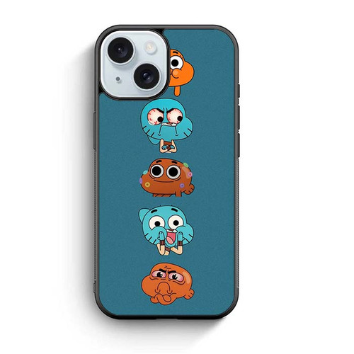 Gumball and Darwin iPhone 15 Case
