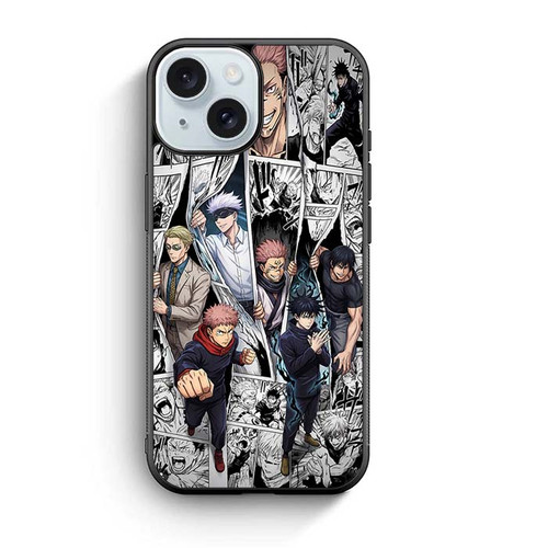 Jujutsu Kaisen Characters Comic Art iPhone 15 Case