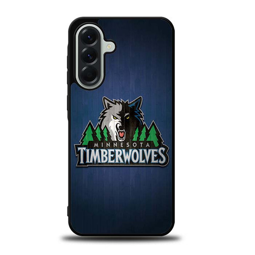 Minnesota Timberwolves Wooden Pattern Samsung Galaxy A56 5G Case