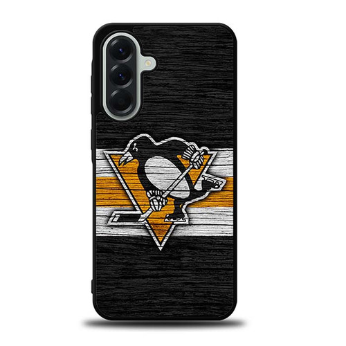 Pittsburgh Penguins Wooden Pattern Samsung Galaxy A56 5G Case