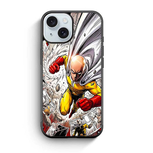 One Punch Man Saitama Comic iPhone 15 Case