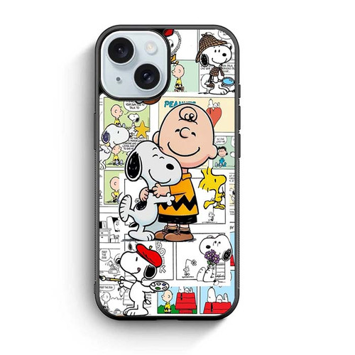 Snoopy Huging iPhone 15 Case