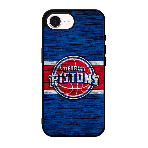 Detroit Pistons Wooden Pattern 02 iPhone 17e Case