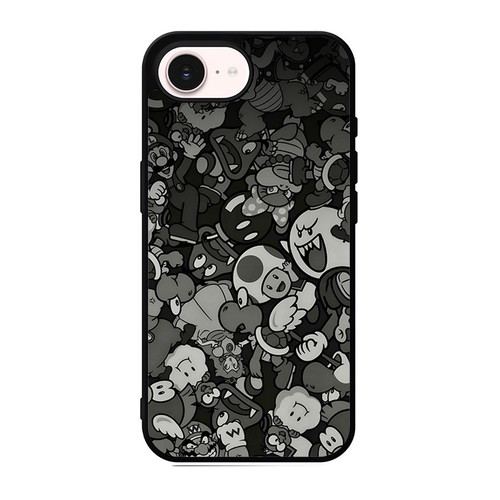 Mario Luigi Bowser Toad Boo and Wario iPhone 17e Case