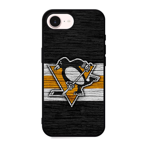 Pittsburgh Penguins Wooden Pattern iPhone 17e Case