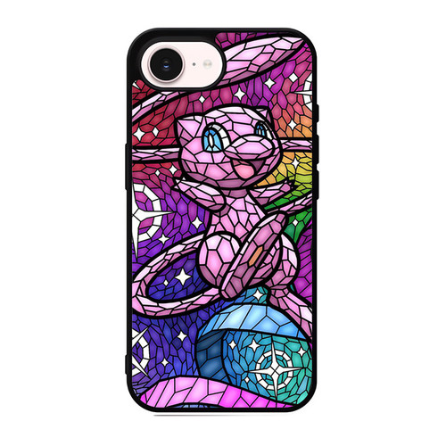 Pokemon Mew Stained Glass Pattern iPhone 17e Case