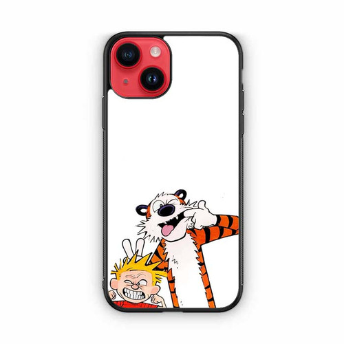 Calvin and Hobbes Making Faces iPhone 14 Case