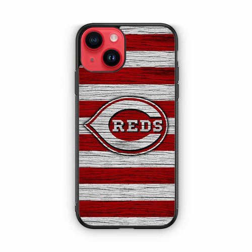 Cincinnati Reds Wooden Pattern iPhone 14 Case