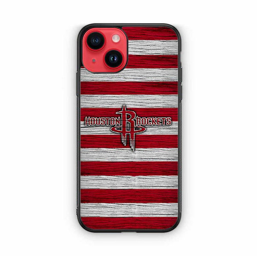 Houston Rockets Wooden Pattern iPhone 14 Case