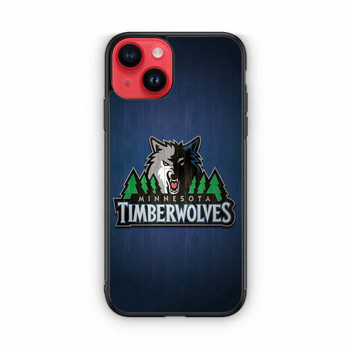 Minnesota Timberwolves Wooden Pattern iPhone 14 Case