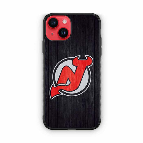 New Jersey Devils Wooden Pattern iPhone 14 Case