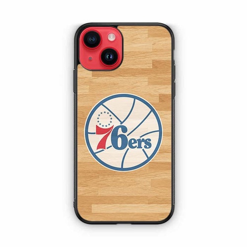 Philadelphia 76ers Wooden Pattern iPhone 14 Case