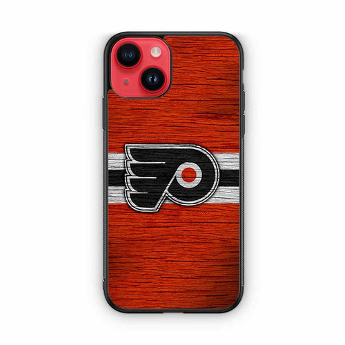 Philadelphia Flyers Wooden Pattern iPhone 14 Case