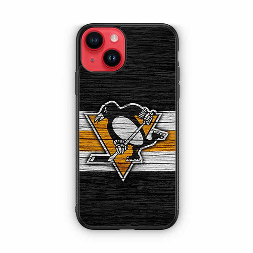 Pittsburgh Penguins Wooden Pattern iPhone 14 Case