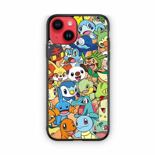 Pokemon starter collage iPhone 14 Case