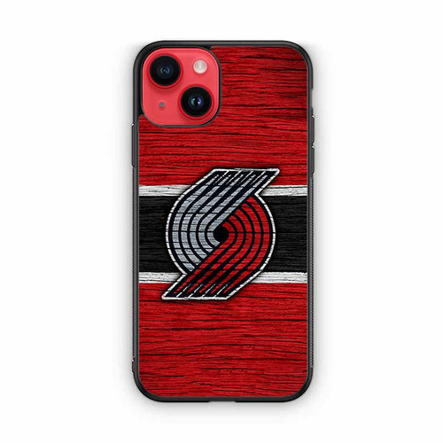 Portland Trail Blazers Wooden Pattern iPhone 14 Case